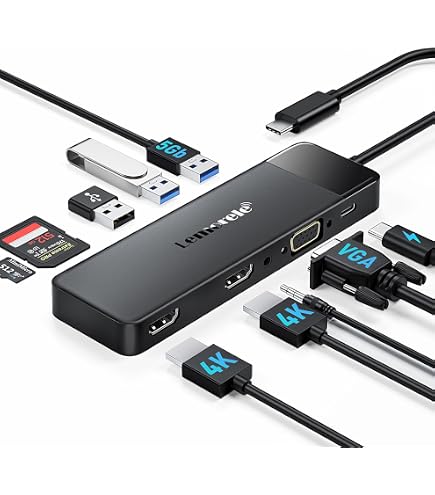 Thunderbolt 3 Dock 9-in-1 Dual M.2 NVMe/NGFF Enclosure, ORICO USB